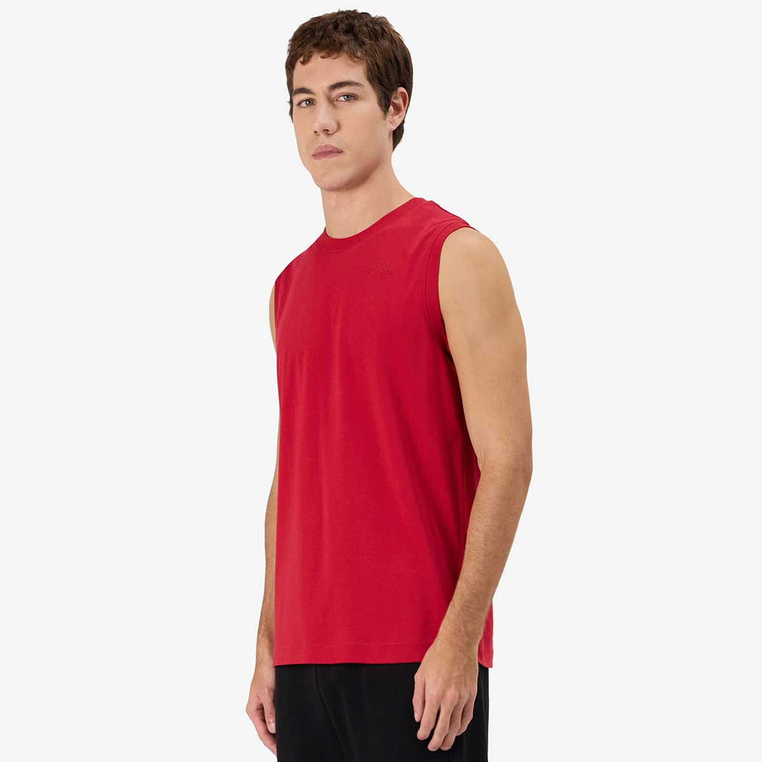 Débardeur Cadwal Rouge Homme main