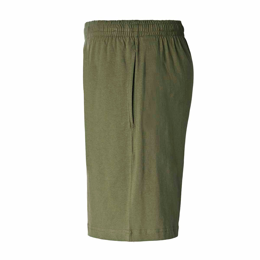 Short Cabas Vert Homme main