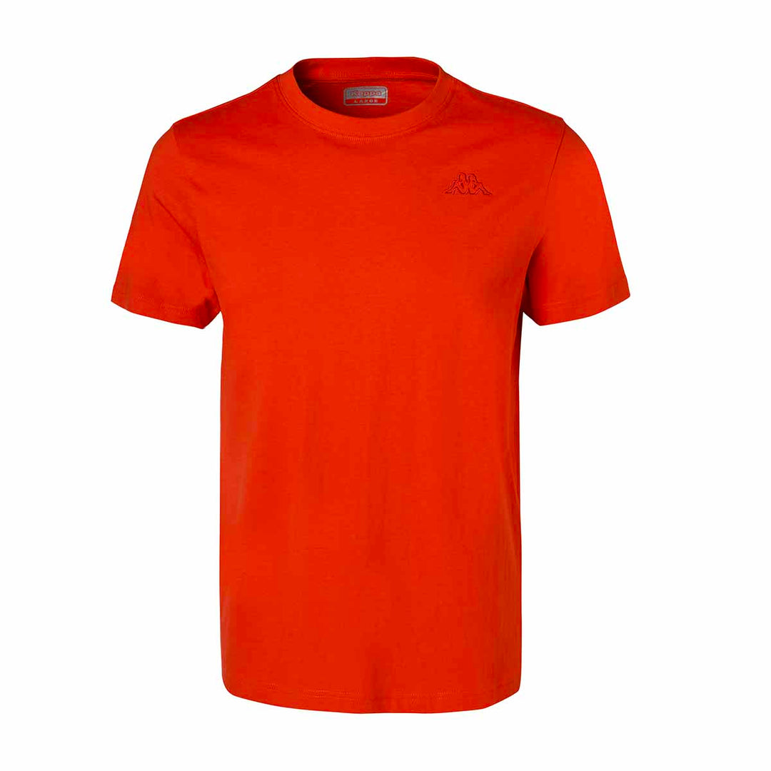 T-shirt Cafers Rouge Homme main