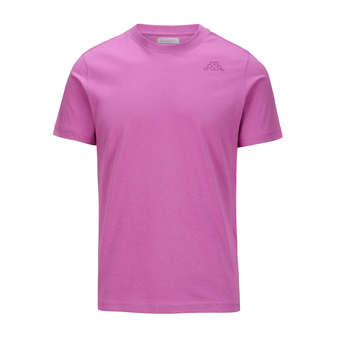 T-shirt Cafers Slim Violet Homme main