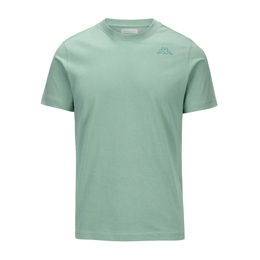 T-shirt Cafers Slim Vert Homme main
