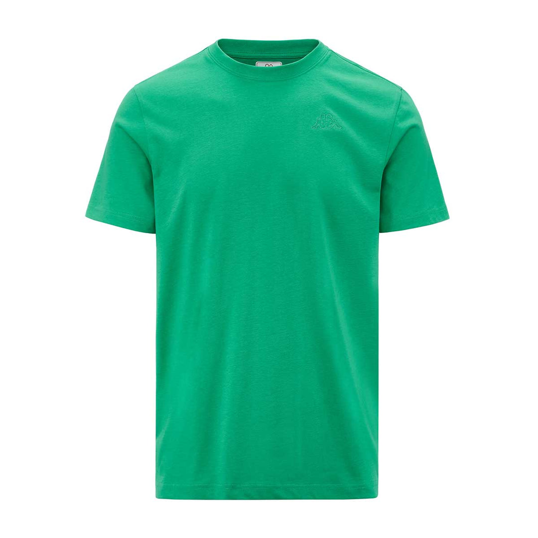 T-Shirt Cafers Slim Vert Homme main