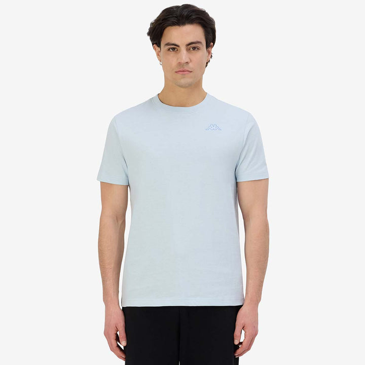 T-Shirt Cafers Slim Bleu Homme 1