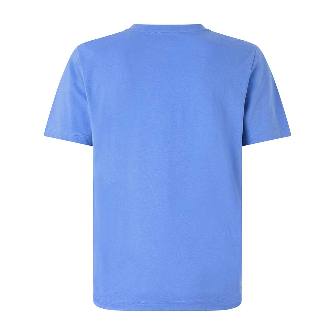T-Shirt Cafers Slim Bleu Homme main
