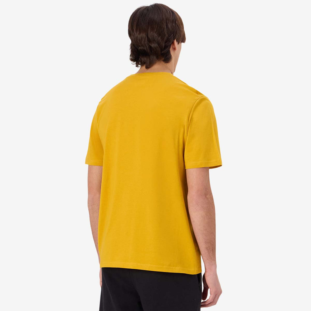 T-Shirt Feddu Jaune Homme main