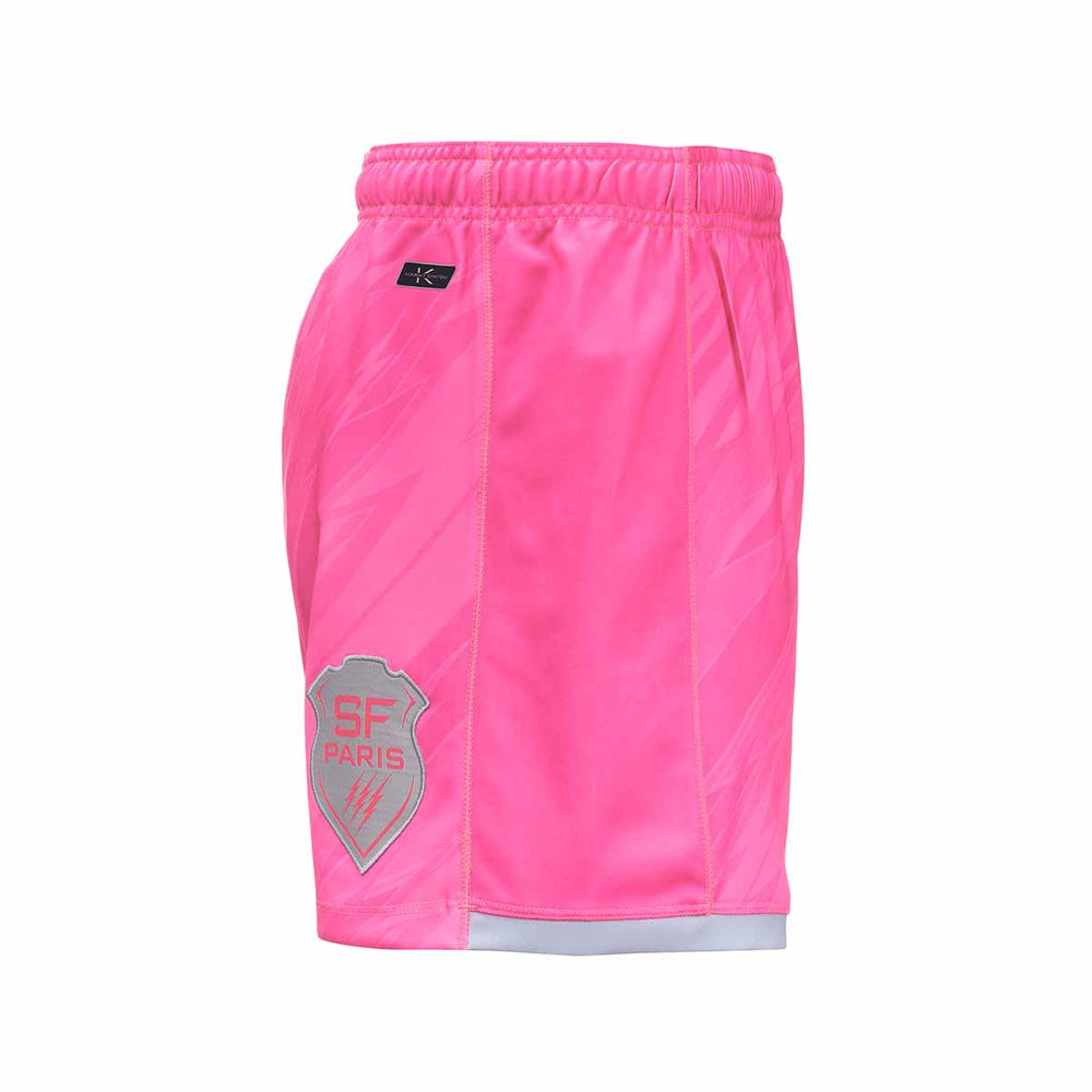 Short Kombat Ryder Home Stade Français Paris 23/24 Rose Enfant 02