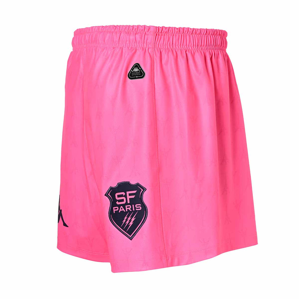 Short Kombat Ryder Home Stade Francais Paris 24/25 Rose Enfant 02