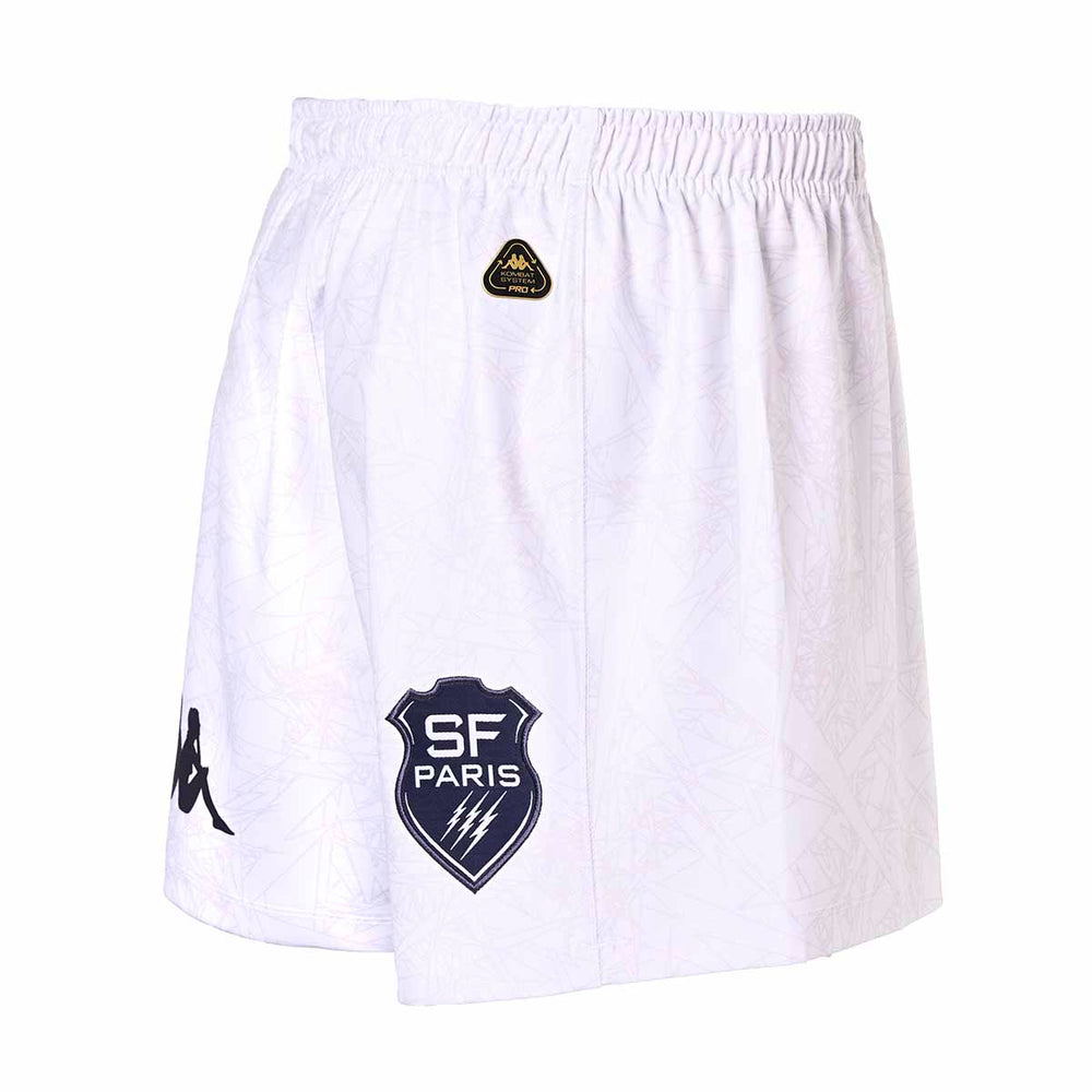 Short Kombat Ryder Pro Third Stade Francais Paris 24/25 Blanc Homme 02