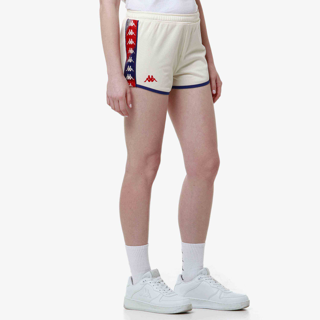 Short 222 Banda Losillegt Blanc Femme main