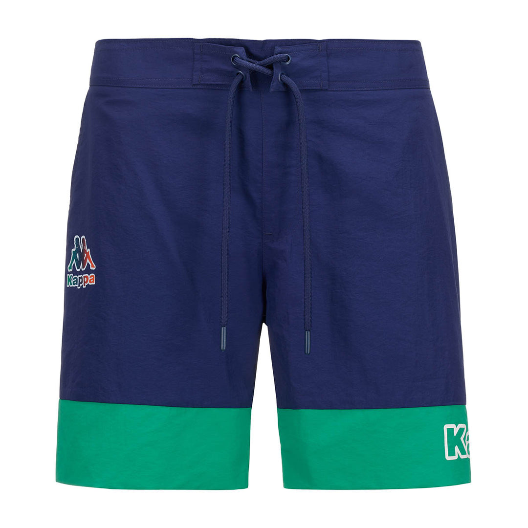 Short de bain Logo Fuxom Bleu Homme main