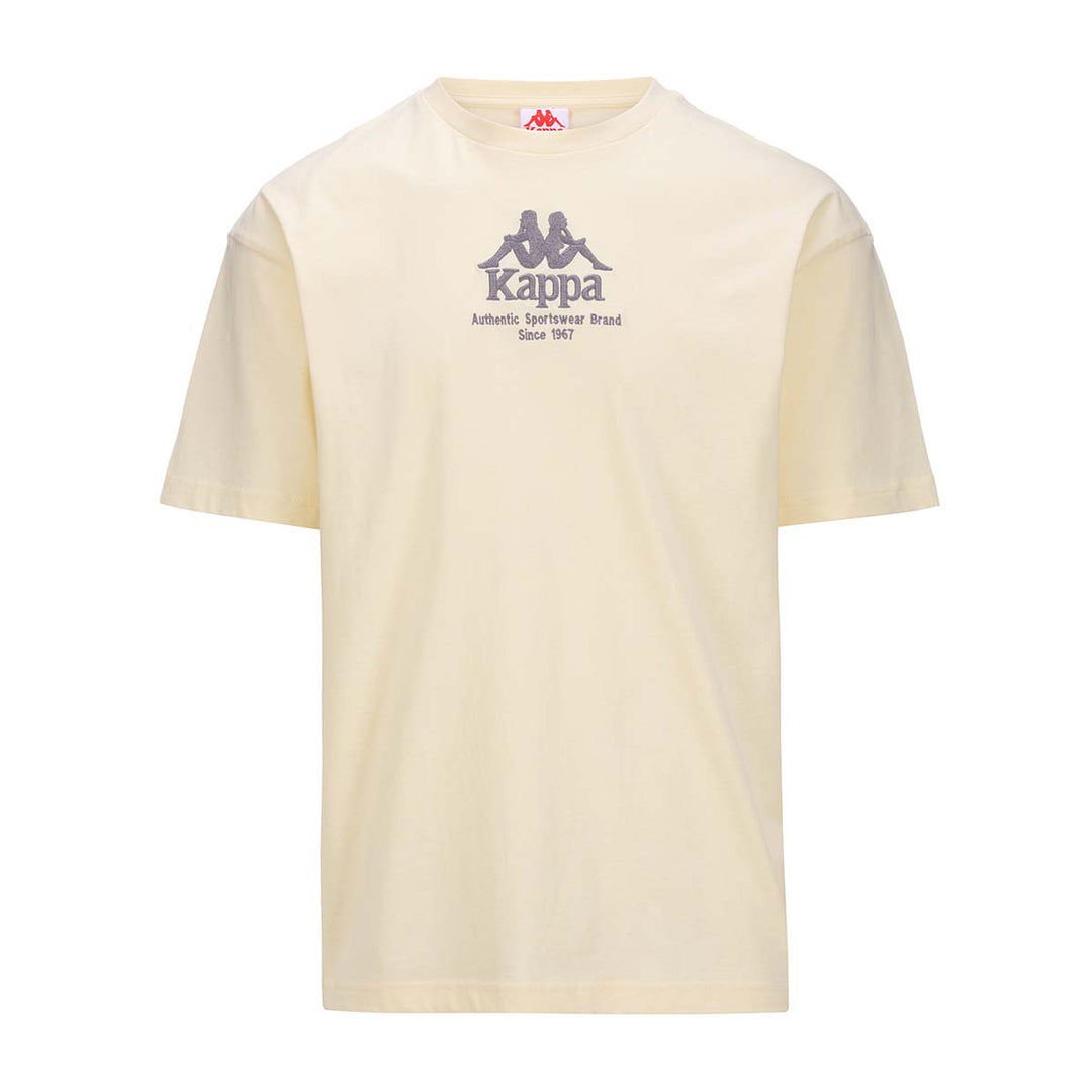 T-shirt Authentic Gastor Blanc Homme main