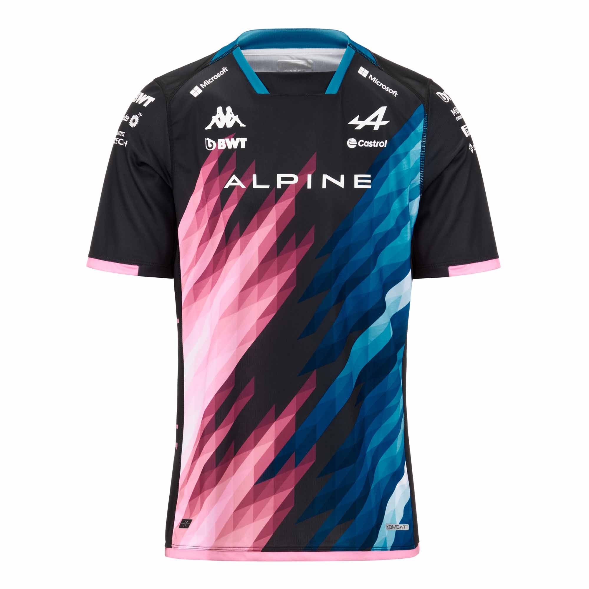 Kappa Maglietta Kombat BWT Alpine F1 Team GP Austria ufficiale Formula 1, Rosa, XXL