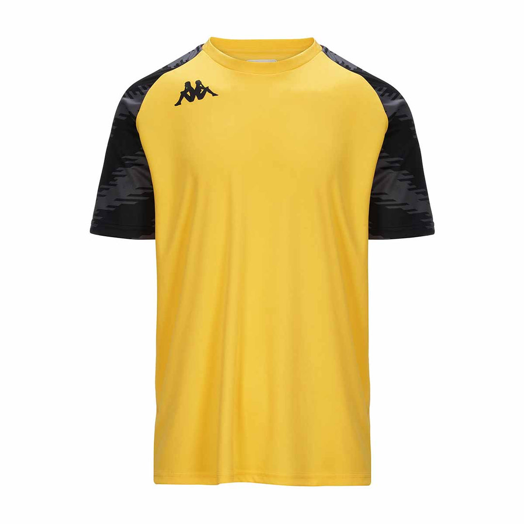 Maillot Daverno Jaune Homme main