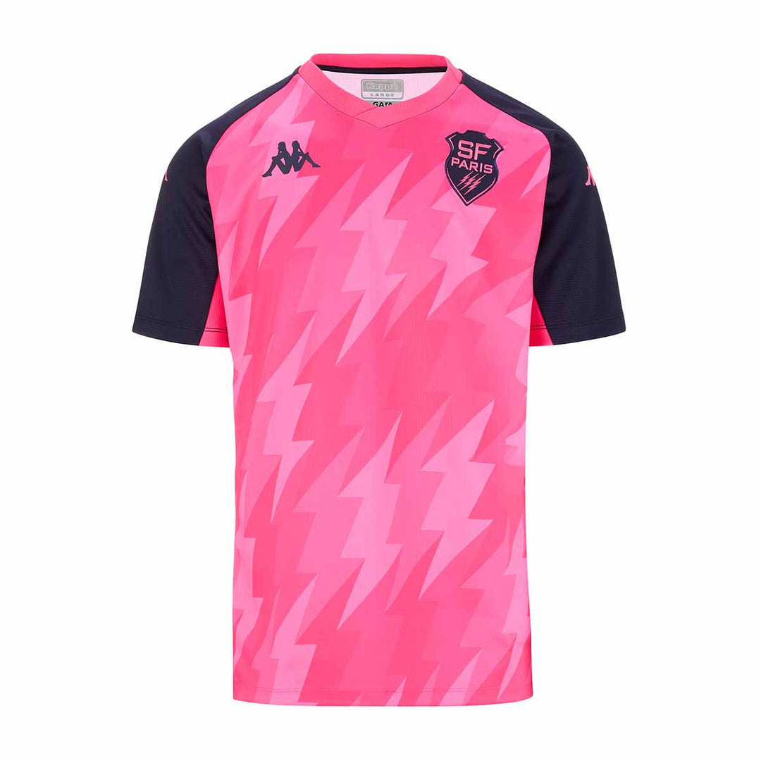 Maillot Bemi Stade Francais Paris 24/25 Rose Homme main