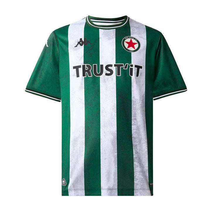 Maillot Kombat Béton Rayé Red Star 25/26 Vert Homme 2