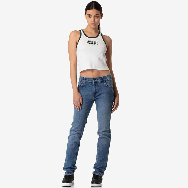 Débardeur Larua Les Ardentes x Kappa Blanc Femme 6