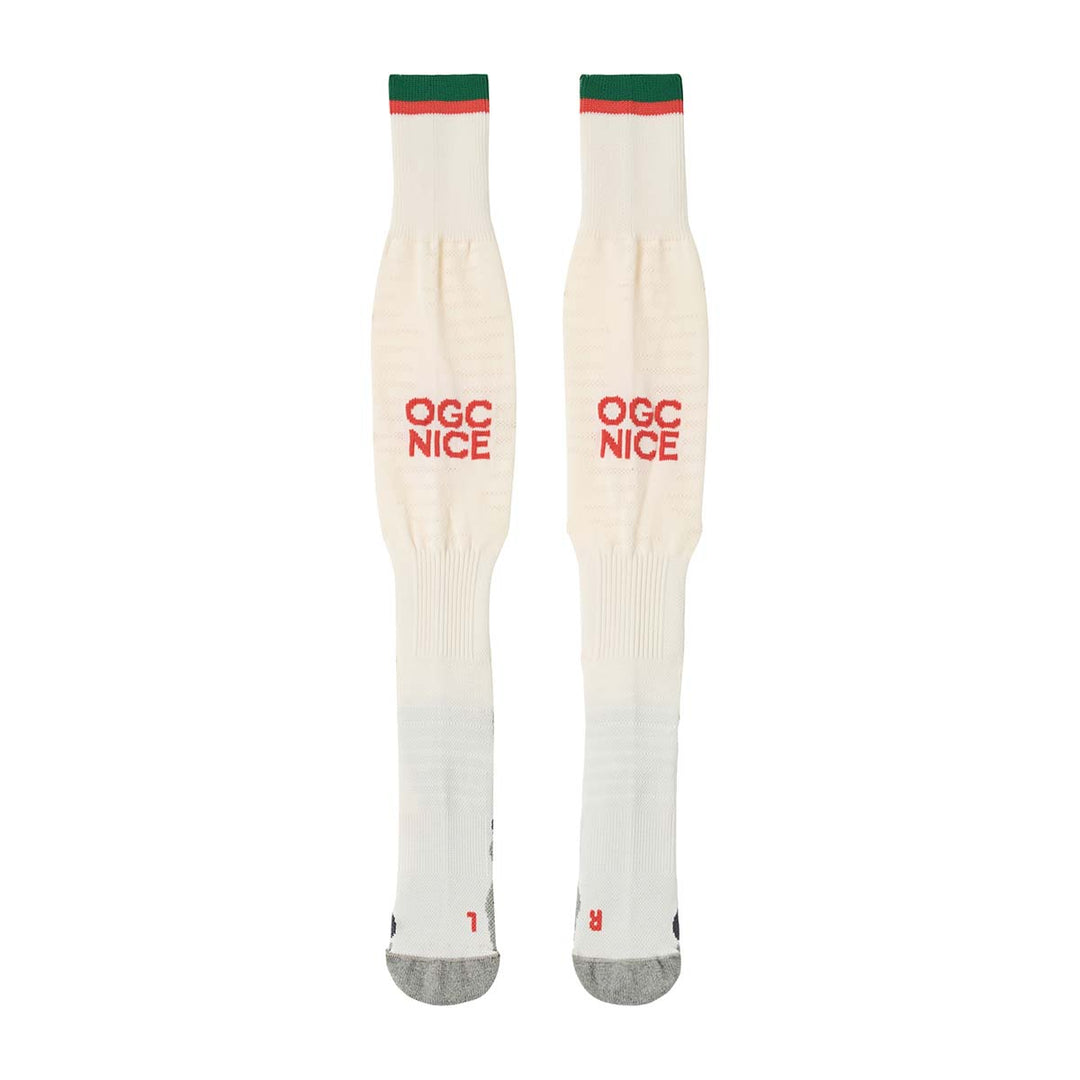 Chaussettes Kombat Spark Pro Away OGC Nice 25/26 Blanc 00