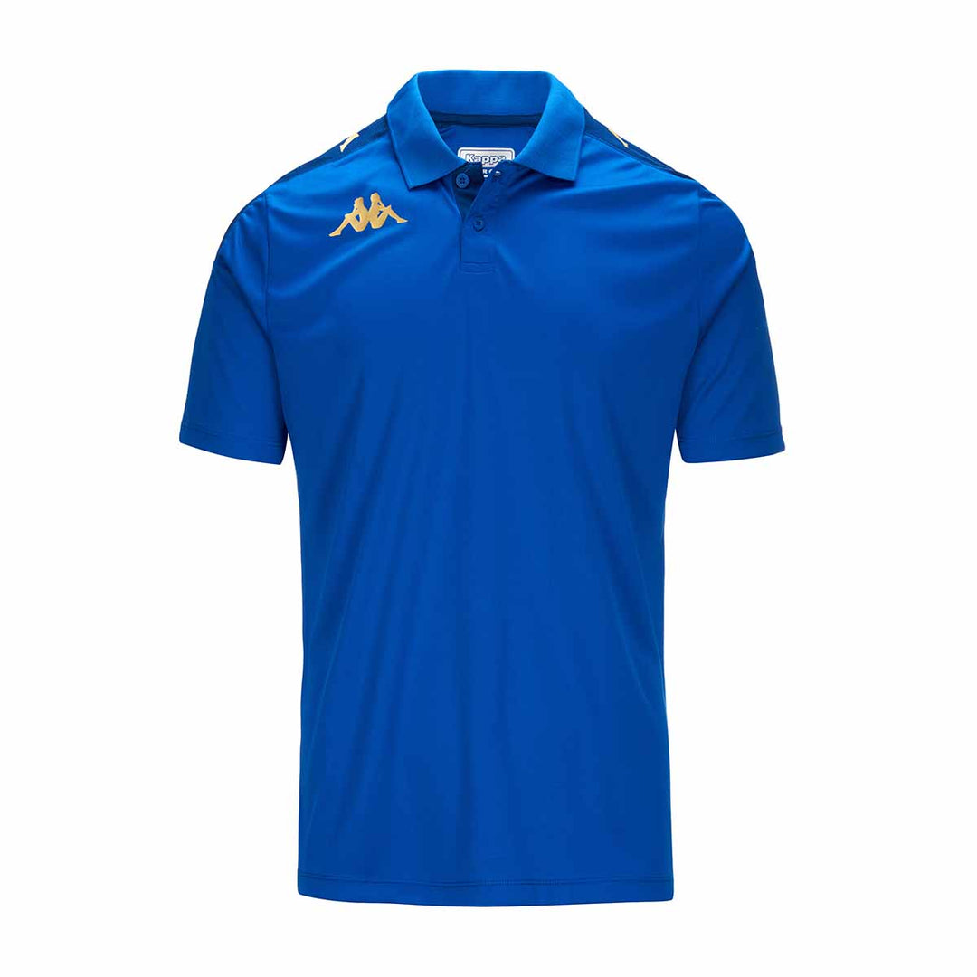Polo Ghiolo Bleu Homme main