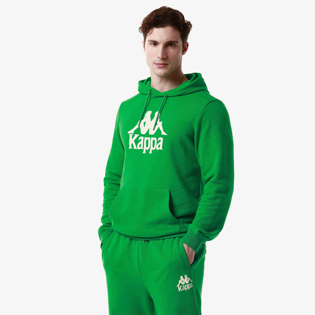 Hoodie Authentic Malmo Vert Homme main