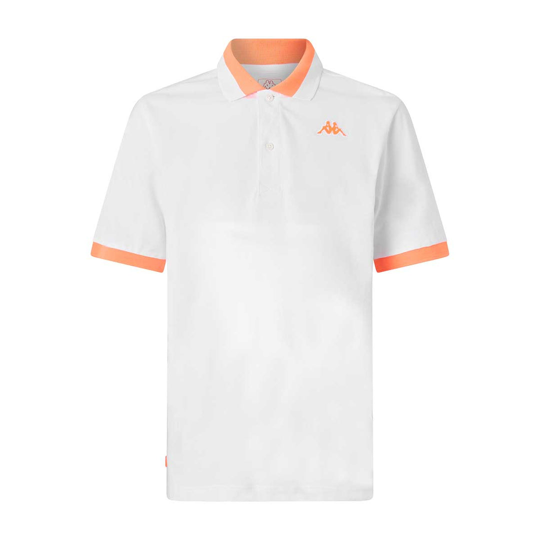 Polo Neon Blanc Homme main