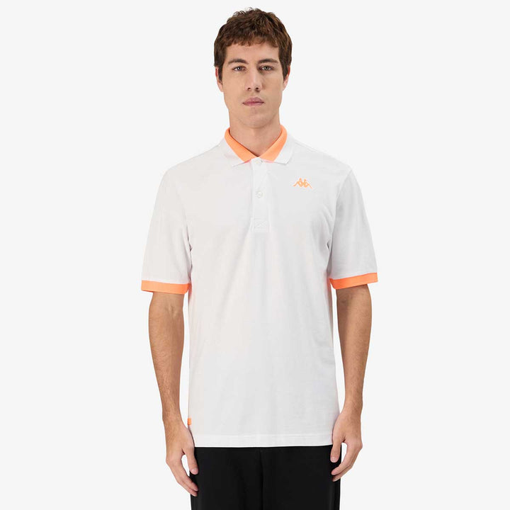 Polo Neon Blanc Homme 3