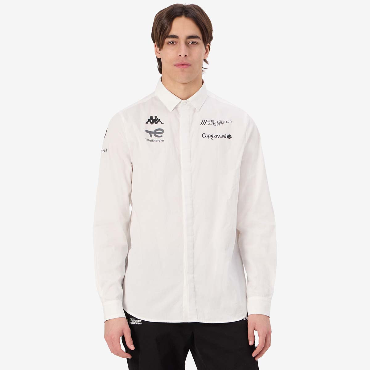 ASICS COURT ZIP - T-shirt à manches longues - brilliant white/blanc - ZALANDO