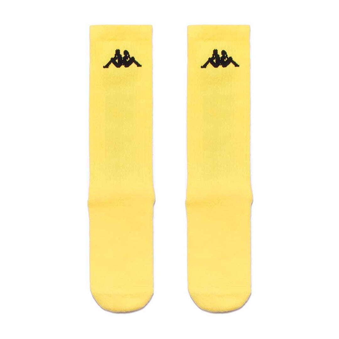 Chaussettes Lapsus Les Ardentes x Kappa Jaune main