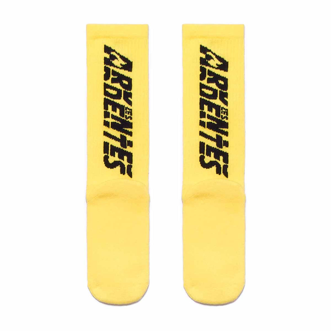 Chaussettes Lapsus Les Ardentes x Kappa Jaune main