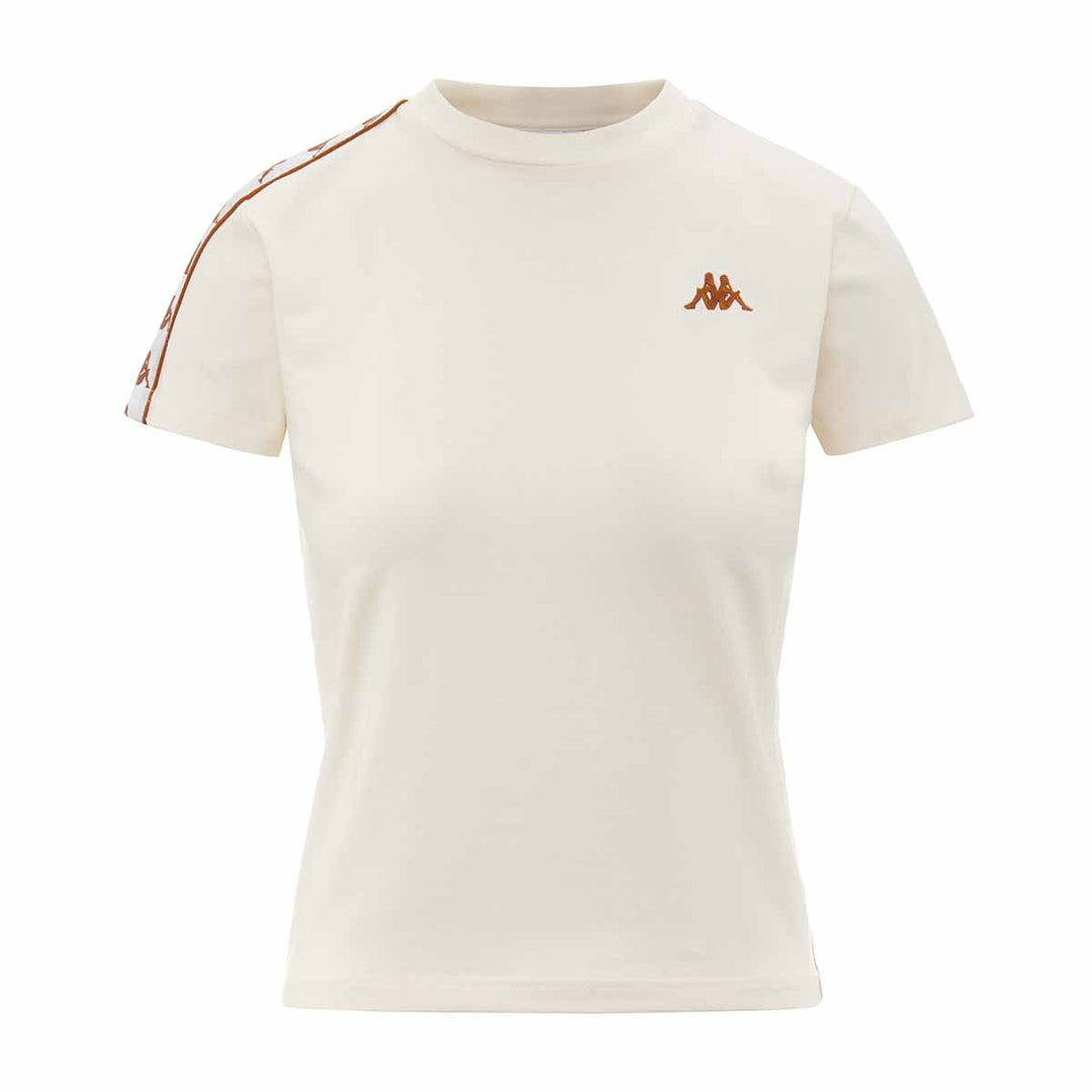 T-Shirt 222 Banda Pippigt Blanc Femme main