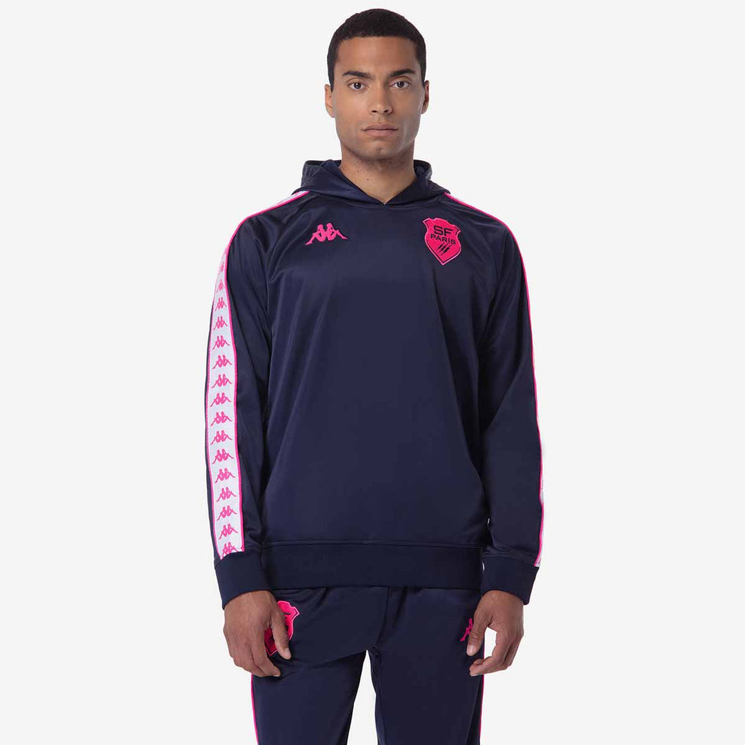 Hoodie 222 Banda Zeustivy Stade Francais Paris 24/25 Bleu Homme 00
