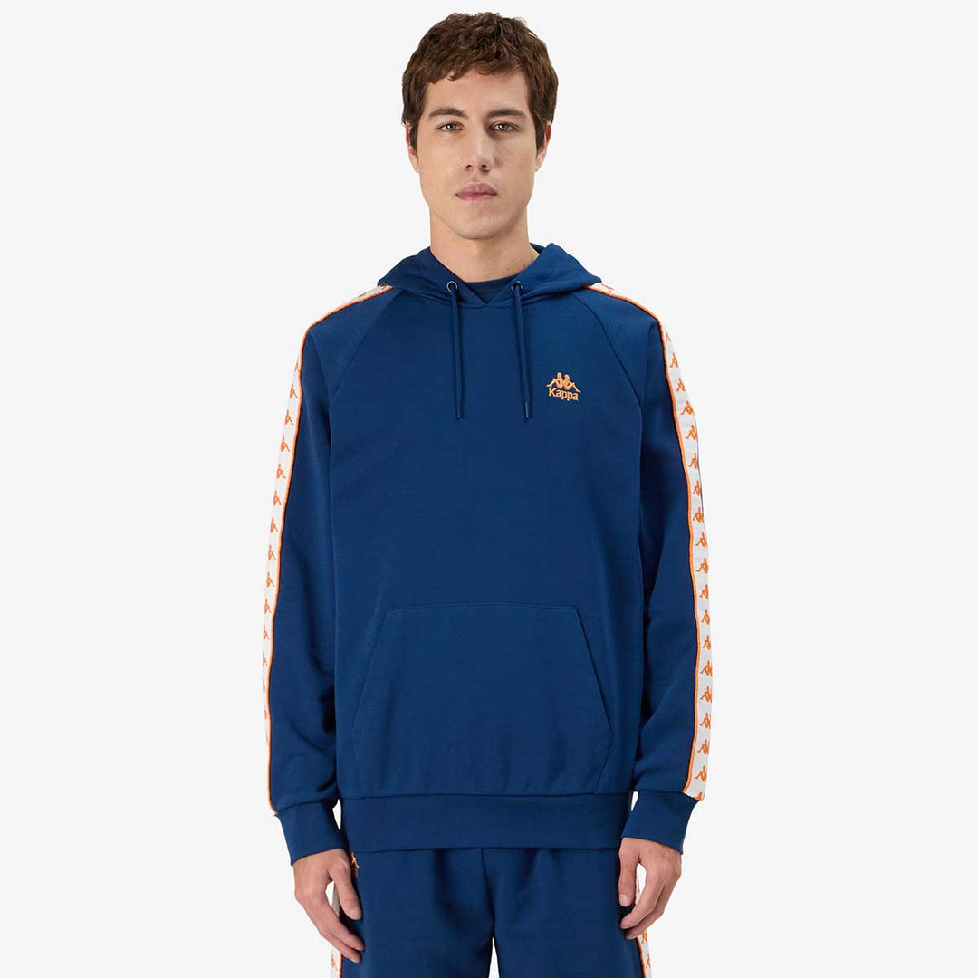 Hoodie 222 Banda Madison Blanc Homme main