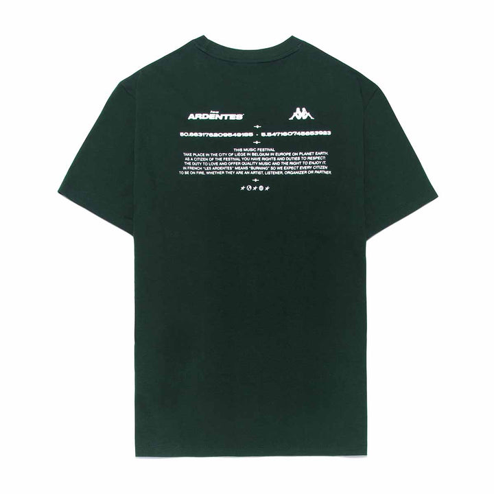 T-Shirt Leslie Les Ardentes x Kappa Vert Homme 2