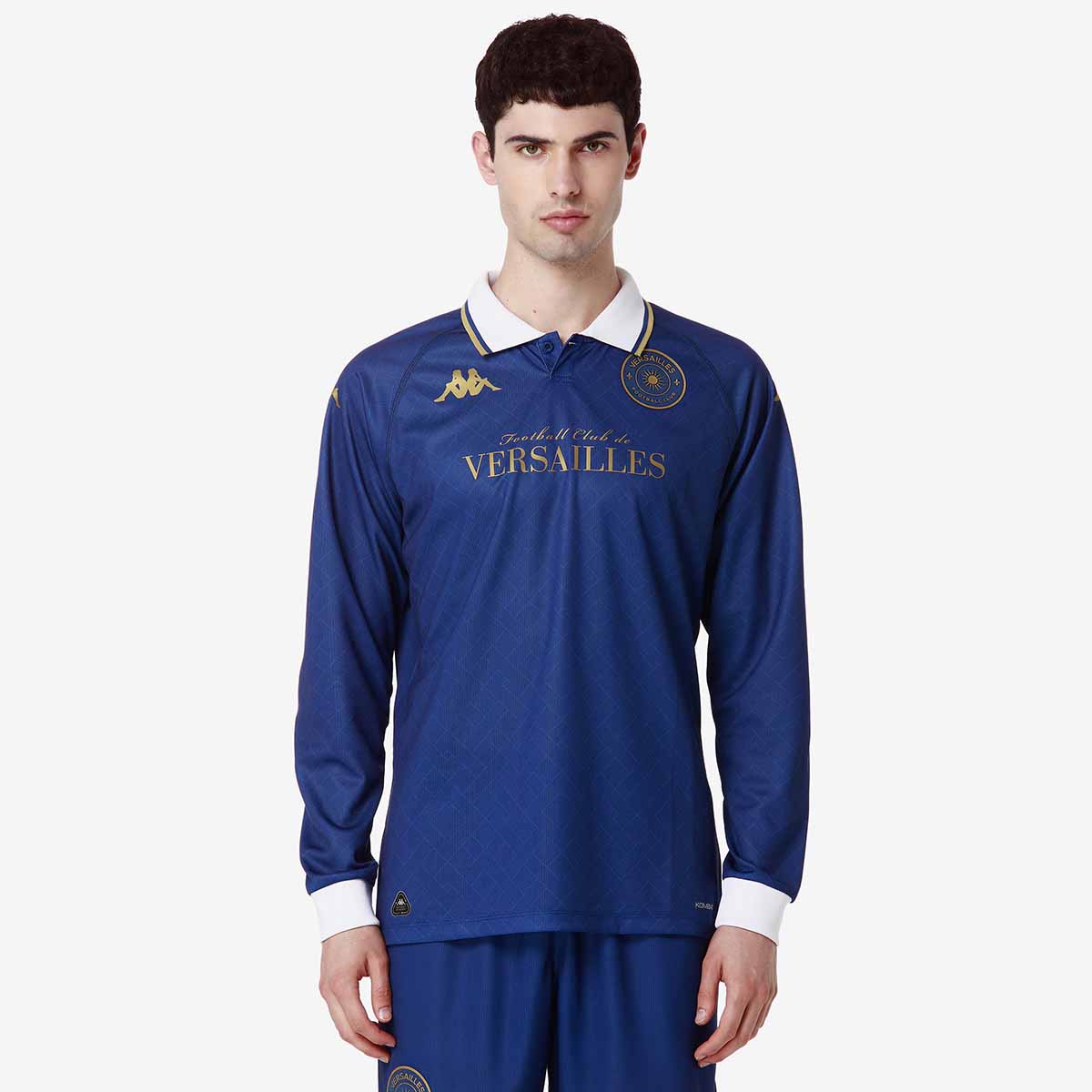 Maillot goal ORVAULT Sports Football porté n°1 KAPPA shirt damier bleu Maillot goal ORVAULT Sports Football porté n°1 KAPPA shirt damier bleu