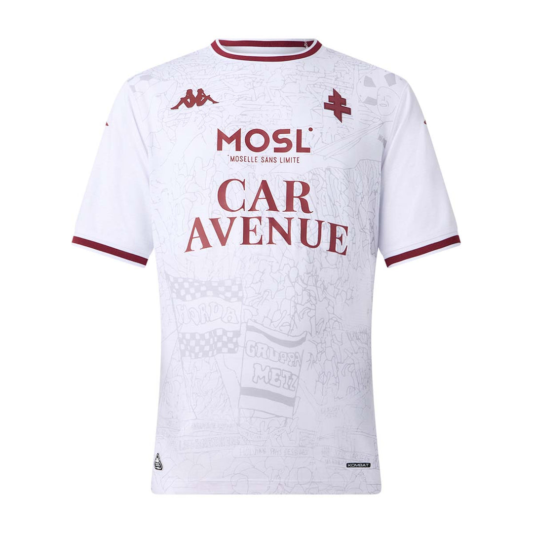 Maillot Kombat Pro Away FC Metz 25/26 Blanc Homme main