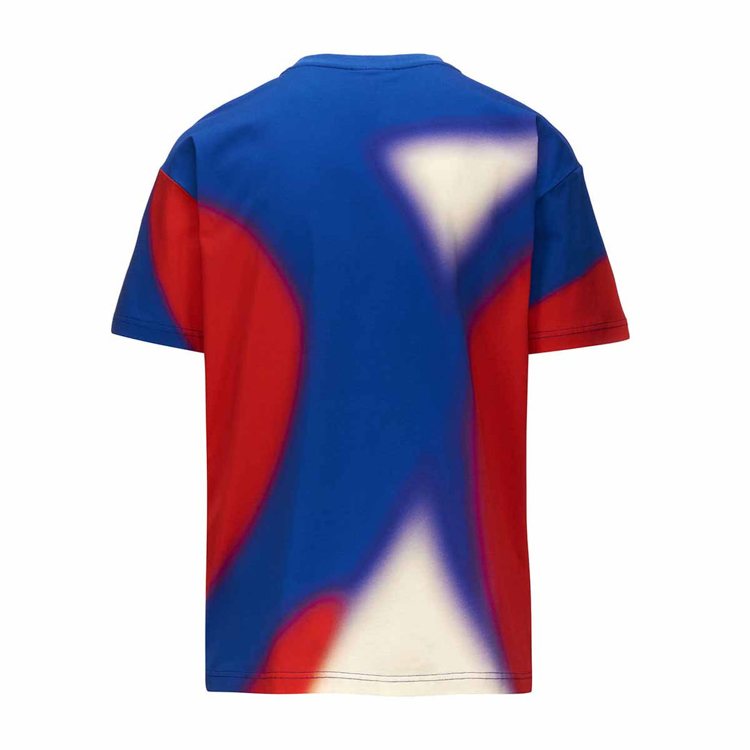 T-shirt 222 Banda Fapo 2 Graphik Bleu Homme main