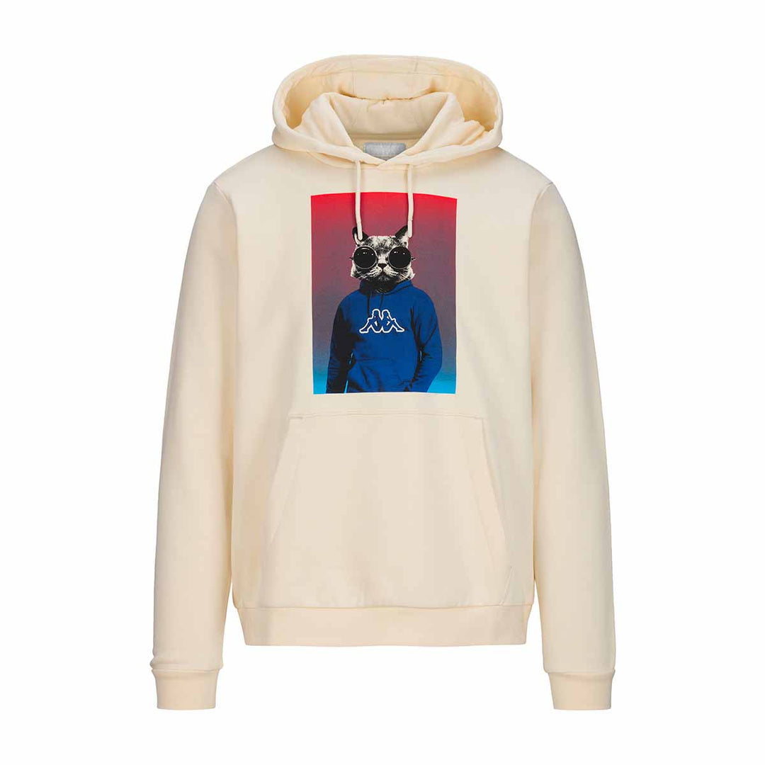 Hoodie Sweacat Blanc Homme main