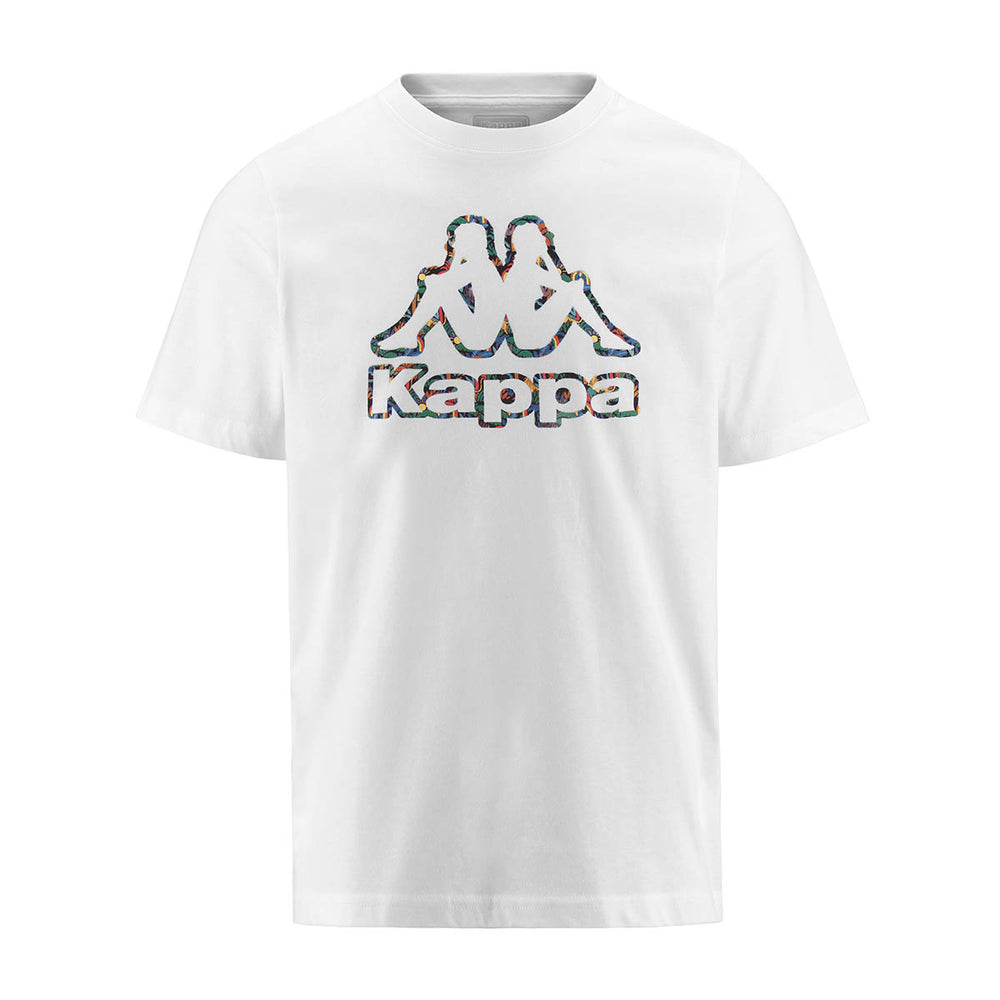 T-shirt Logo Fario Blanc Homme 02