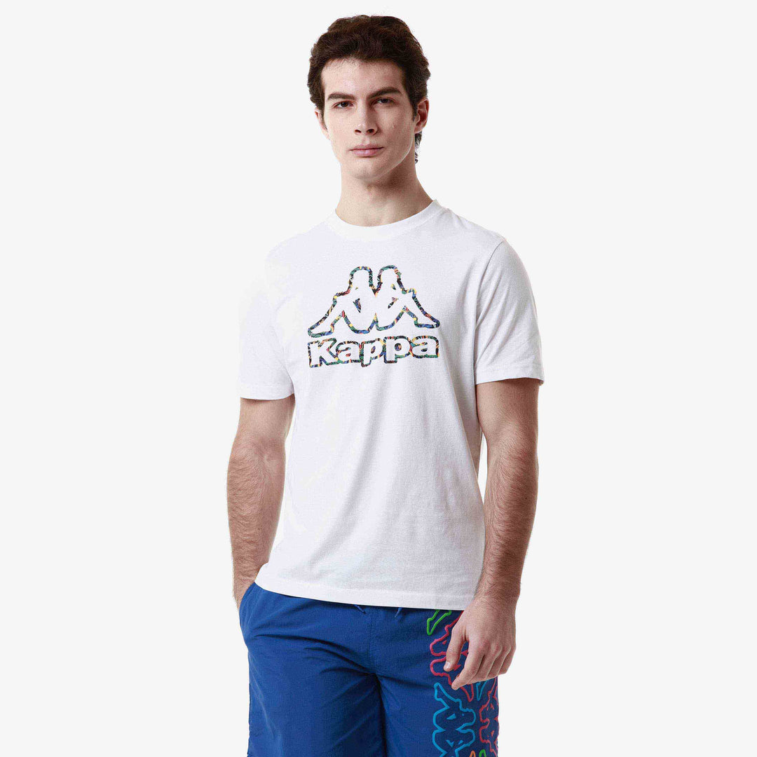 T-shirt Logo Fario Blanc Homme 00