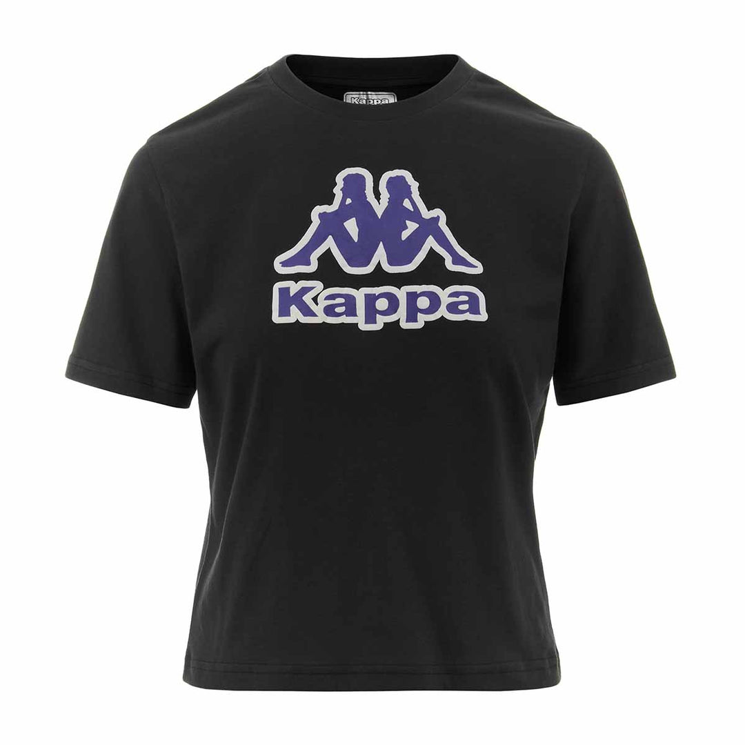 T-Shirt Fabra Gris Femme main