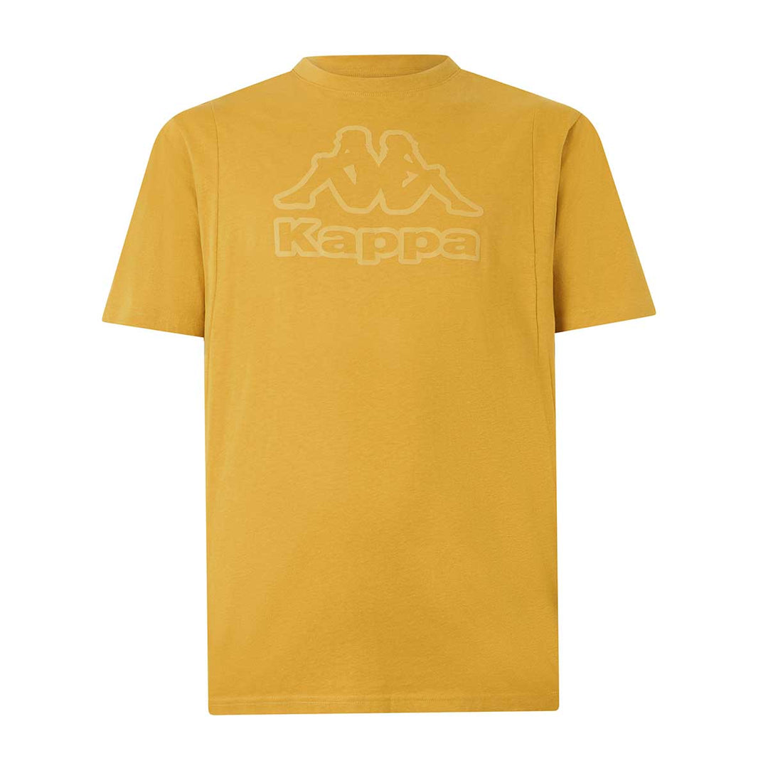 T-Shirt Grapo Jaune Homme main