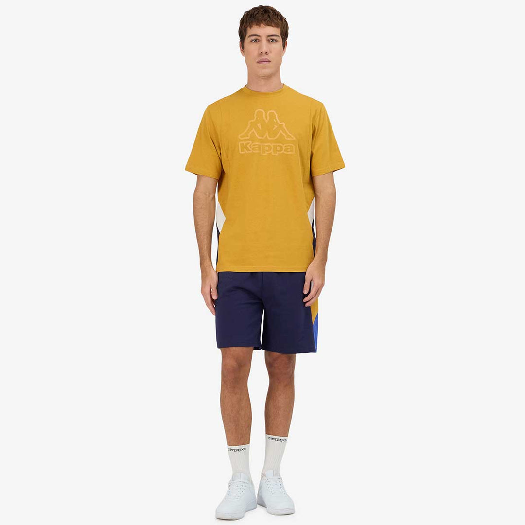 T-Shirt Grapo Jaune Homme main