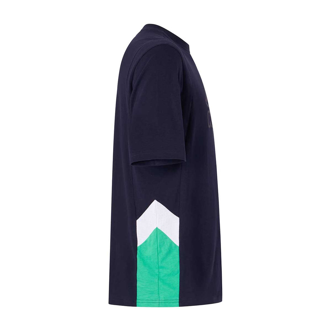 T-Shirt Grapo Bleu Homme main