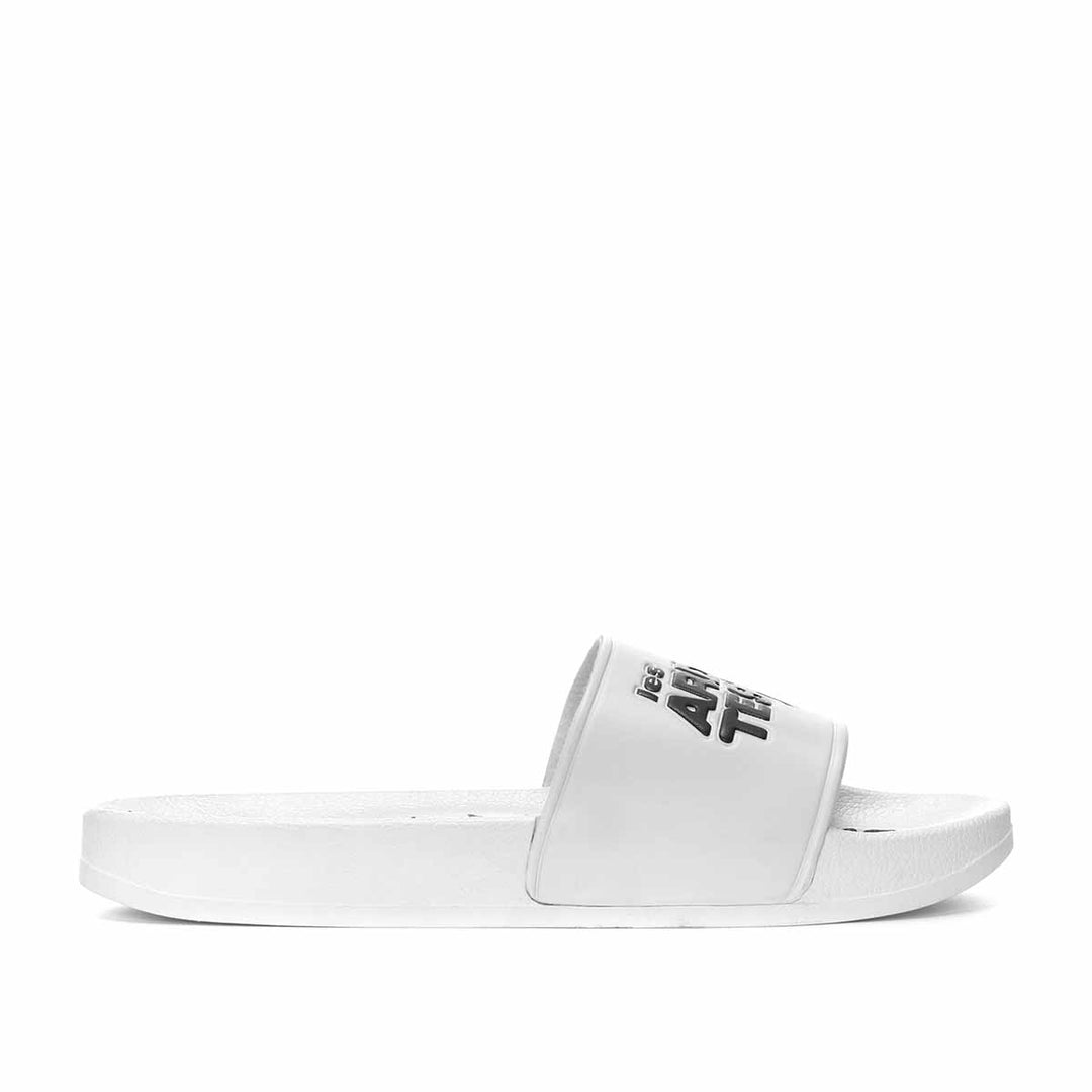 Claquettes Adam Les Ardentes x Kappa Blanc main
