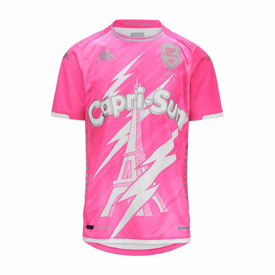 Maillot Kombat Home Stade Français Paris 23/24 Rose Homme 00