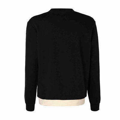 Sweatshirt Kappa Idisson Noir et Blanc Homme - dos
