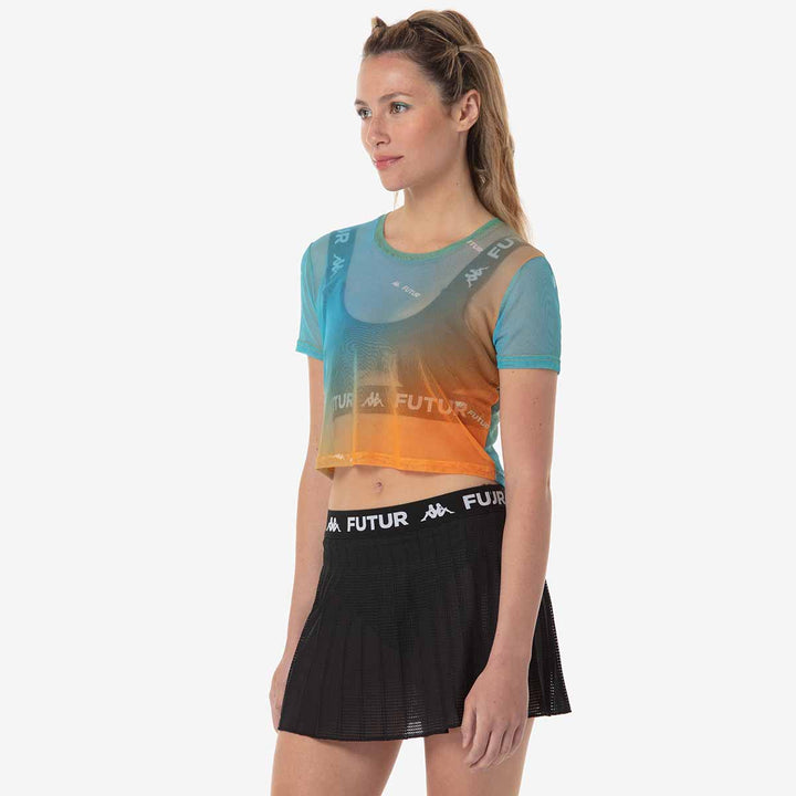 T-Shirt Doal Kappa Futur Festival Orange Femme 3