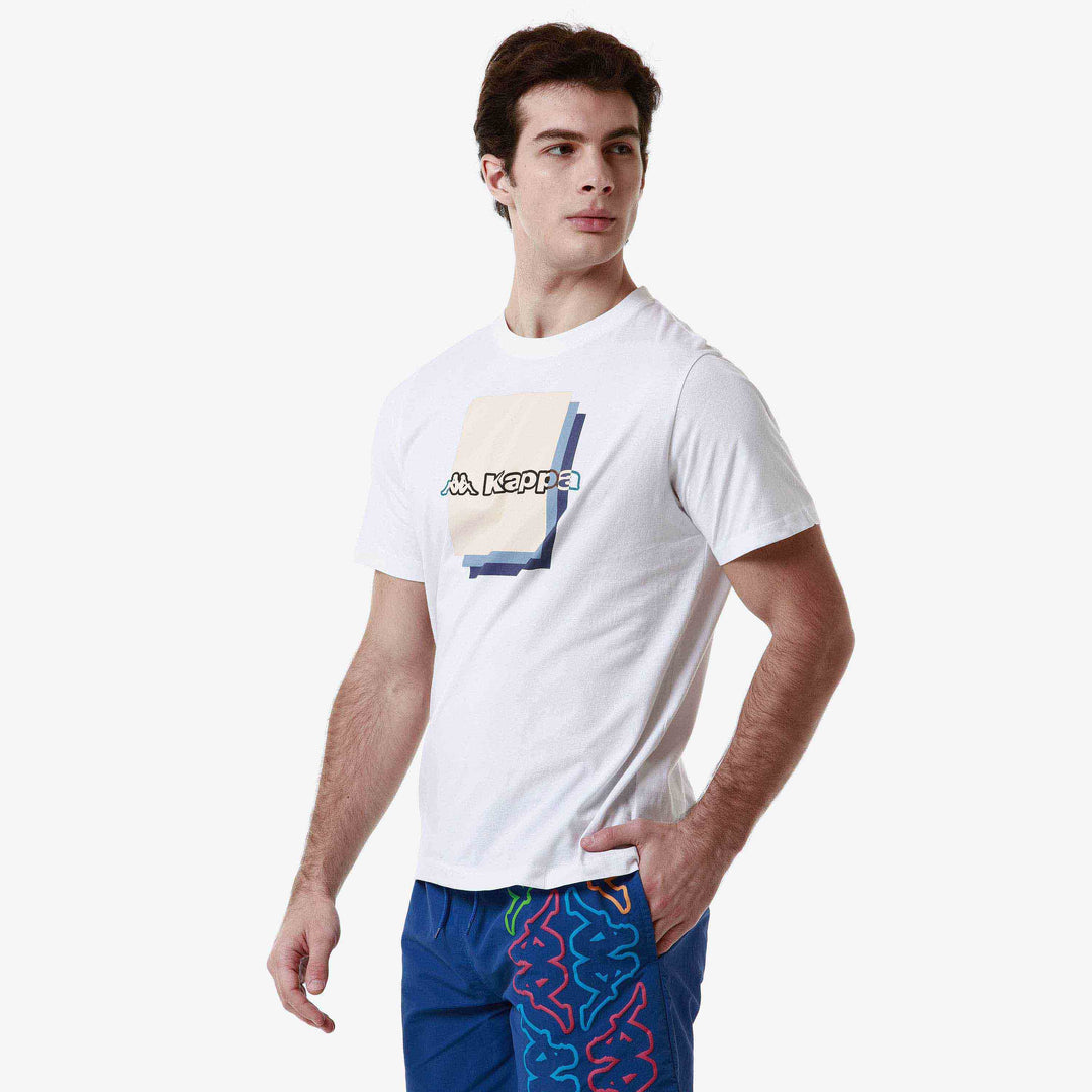 T-shirt Logo Fuoviom Blanc Homme 00