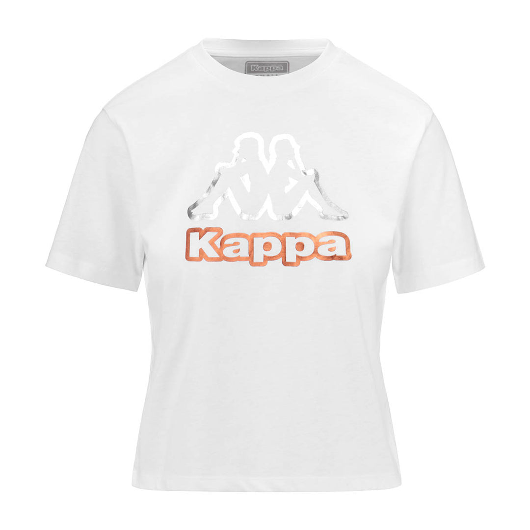 T-shirt Logo Falella Blanc Femme main