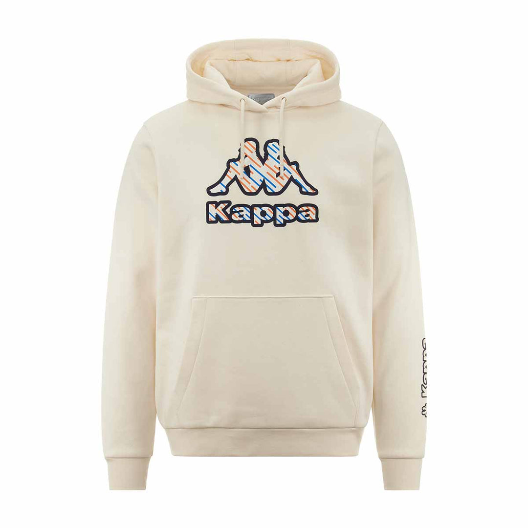 Hoodie Logo Fetro Blanc Homme main