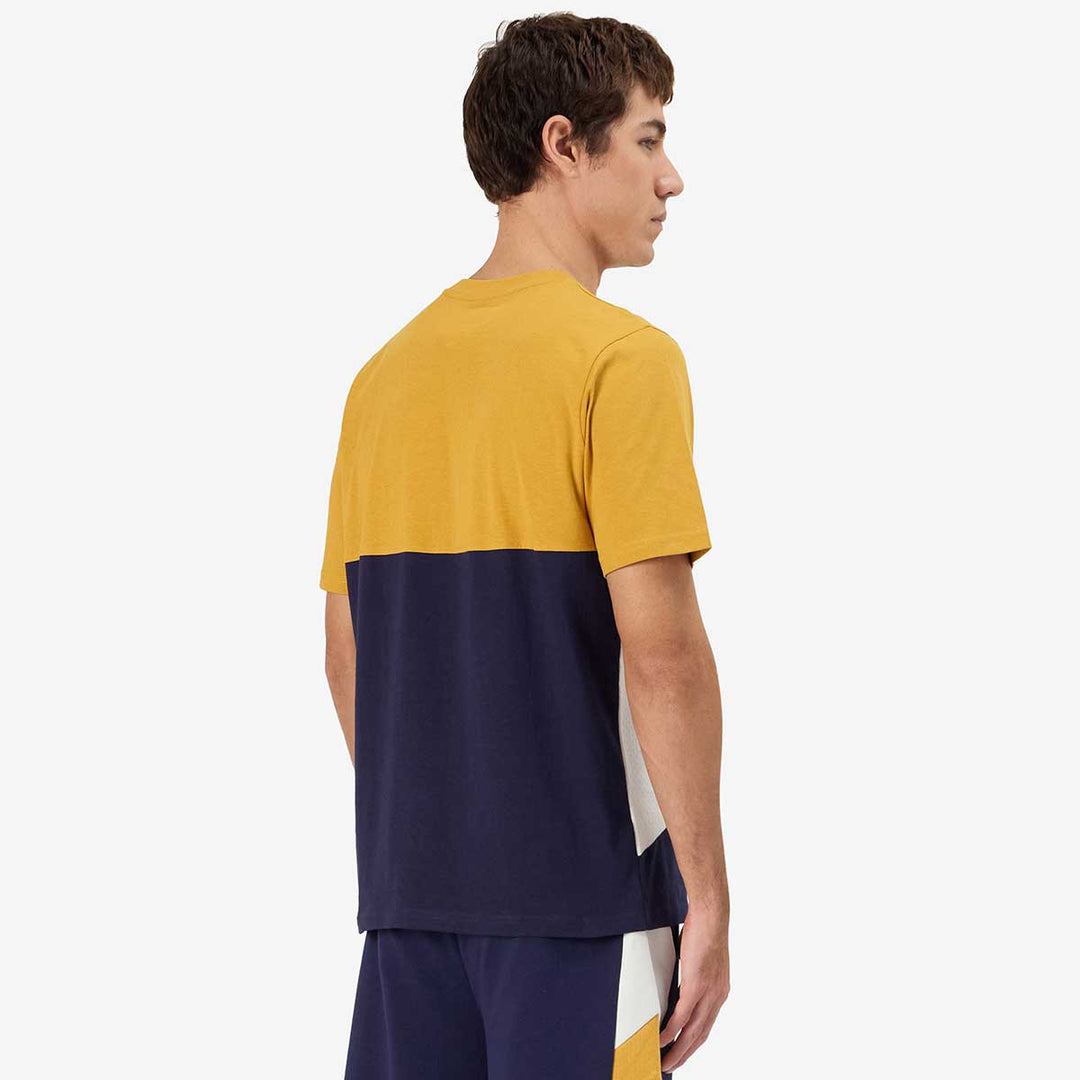 T-Shirt Grimone Bleu Homme main